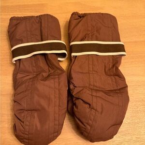 Vintage 1980s The Company Store Brown Lined Mittens Men’s Sz small